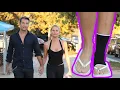 Nicollette Sheridan Arrives At Malibu Chili Cook Off With Injured Ankle