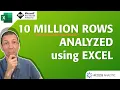 10 Million Rows of data Analyzed using Excel s Data Model