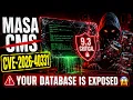 CVE-2026-40331 Critical Masa CMS SQL Injection Exploit