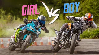 Download MOTO DRIFT BATTLE with WORLDS BEST WOMAN STUNT RIDER Sarah Lezito - KTM vs KAWASAKI | RokON VLOG 139 MP3