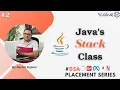 Java s Stack Class DSA Placement Series