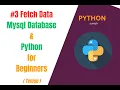 Fetching Data Python With Mysql Python OOP Tutorial for Beginners Telugu