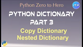 Python Dictionary Part 3 - Copy Nested Dictionary Python Beginners Tutorial An IT Professional