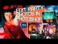 how to use Photoshop to edit party photos make them grunge using textures threshold