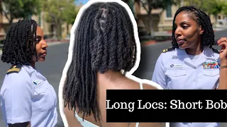 Locs How I Got My Long Locs Into A Short Bob Loc Bob