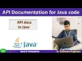 API Documentation in java with example