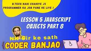 Learn JavaScript In Hindi Objects Destructuring Part - 8 Coder Banjao