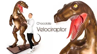 I created a giant Chocolate Velociraptor