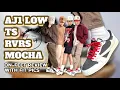 AIR JORDAN 1 LOW TRAVIS SCOTT REVERSE MOCHA ON-FEET REVIEW WITH FIT PICS