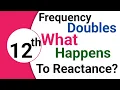 How Does Doubling the Frequency Affect Reactance of Inductor and Capacitor Physics Class 12 Ch 16