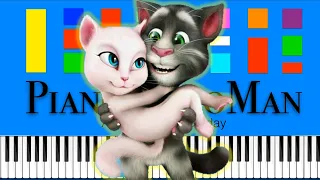 Download Tom and Angela - You Get Me - EASY Piano Tutorial MP3