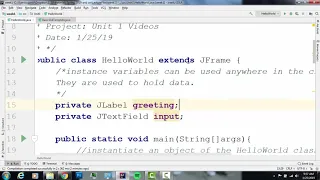 JLabel JFeild Basics