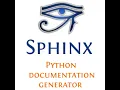 Simple Tutorial on How to document your Python Project using Sphinx