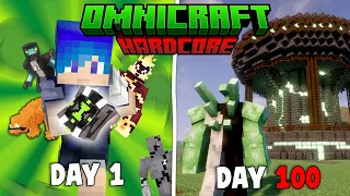 100 Hari Minecraft Hardcore Jadi ALIEN Di OMNICRAFT
