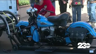 Bakersfield veteran s motorcycle receives special escort to Minter Field