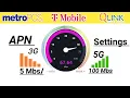Fast APN Settings for T-mobile Metro Pcs Qlink Wireless