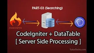 Part03 - Jquery DataTable with CodeIgniter Using Server Side Processing