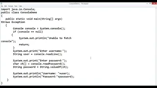 24 Console Class in Java