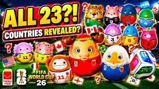 NEW ALL 23 McDonalds Squishmallows FIFA World Cup 2026 Characters Revealed Full USA Collection