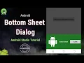 Android Bottom Sheet Dialog Model Bottom Sheet Material Design Android Studio Java
