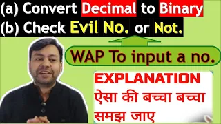 Evil Number Program in Java Easy ICSE Tutorial YP Computer Classes