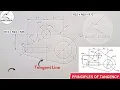 How to Draw Circles and line using Principles of TANGENCY in technical drawing