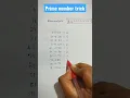Prime number trick 1to 100 prime basics