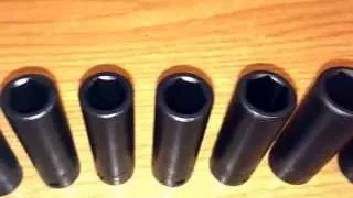 Craftsman Industrial impact sockets 12-27 mm 12 PC Made in USA