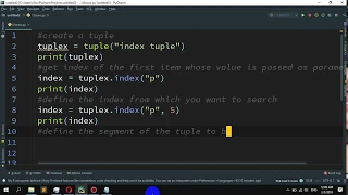 How to to find the index of an item of a tuple in Python