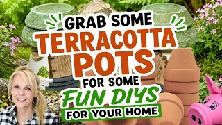 Grab Some Cheap Terra Cotta Pots For Some Awesome Garden Art
