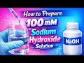 How to prepare millimolar sodium hydroxide NaOH Solution How to make millimolar solution