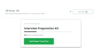 Hackerrank Interview preparation kit series - 2D Array