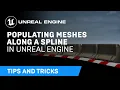 Populating Meshes Along a Spline Tips Tricks Unreal Engine