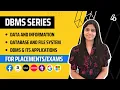 L1 to L4 Data Database and FileSystem Complete DBMS Course English