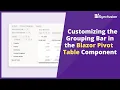 Customizing the Grouping Bar in Blazor Pivot Table Component
