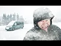 Download Lagu Driving to the Arctic! Surprised by Snow Storm, Surviving Blizzard, Extreme Cold. Winter Van Camping