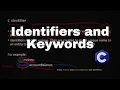 Identifiers and Keywords in C Programming We Are Engineers