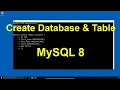 How to create Database in MySQL How to create Table in MySQL