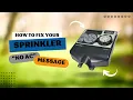 How to Fix NO AC Message