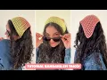 Lagu BANDANA DE TRICÔ PASSO A PASSO | Ponto aberto, vazado, furadinho ♥️ 