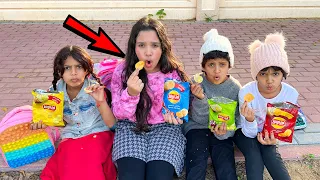   شفا و البنات تأخروا  في المدرسة دندنها