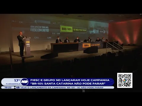 Fiesc e Grupo ND lançam campanha “BR 101- Santa Catarina não pode parar”
