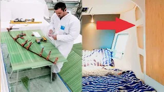 CATAMARAN BUILD – Closing Up Usable Storage Space. 😲 (MJ Sailing – Ep 220)