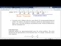 Truncation Error and Round off Error