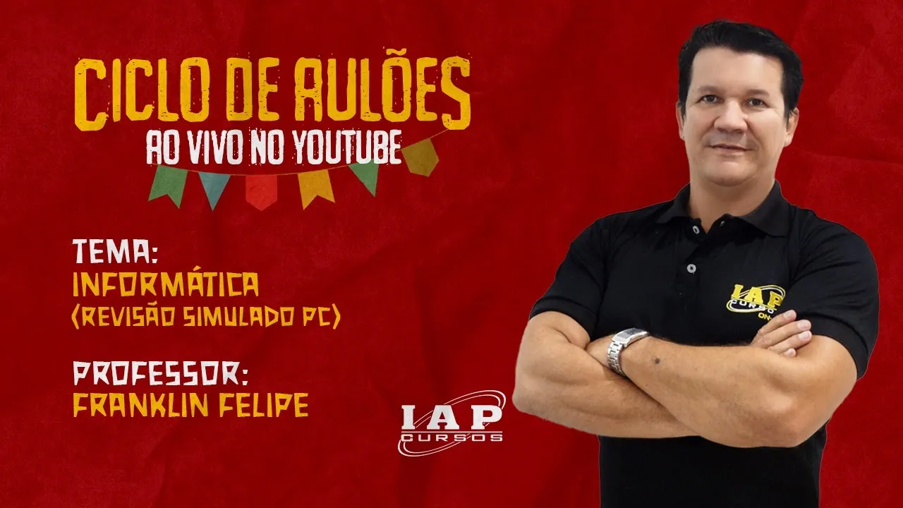 LIVE: INFORMÁTICA  - REVISÃO DO SIMULADO.