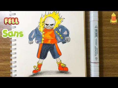 How To Draw Fell Sans Easy Step By Step Huy Art Drawing
