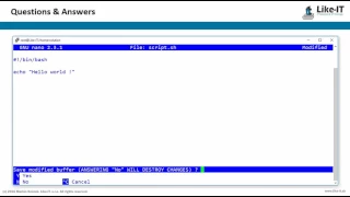 bash hello world script