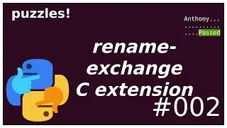 python C extension package rename-exchange puzzle