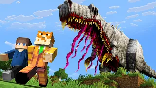 2 Idiots Survive Parasitic Rex in Minecraft