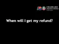 When will I get my refund